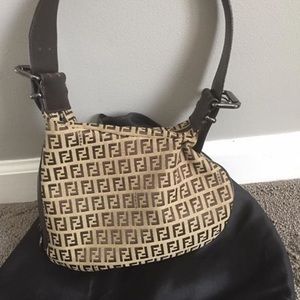 FENDI Zucchino Oyster Bag - Zucca print